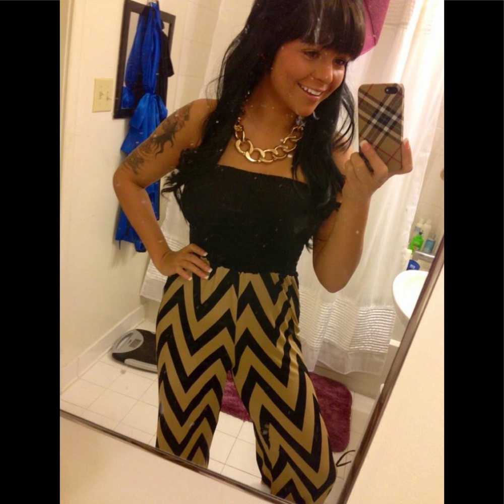 Gold & Black JumpSuit